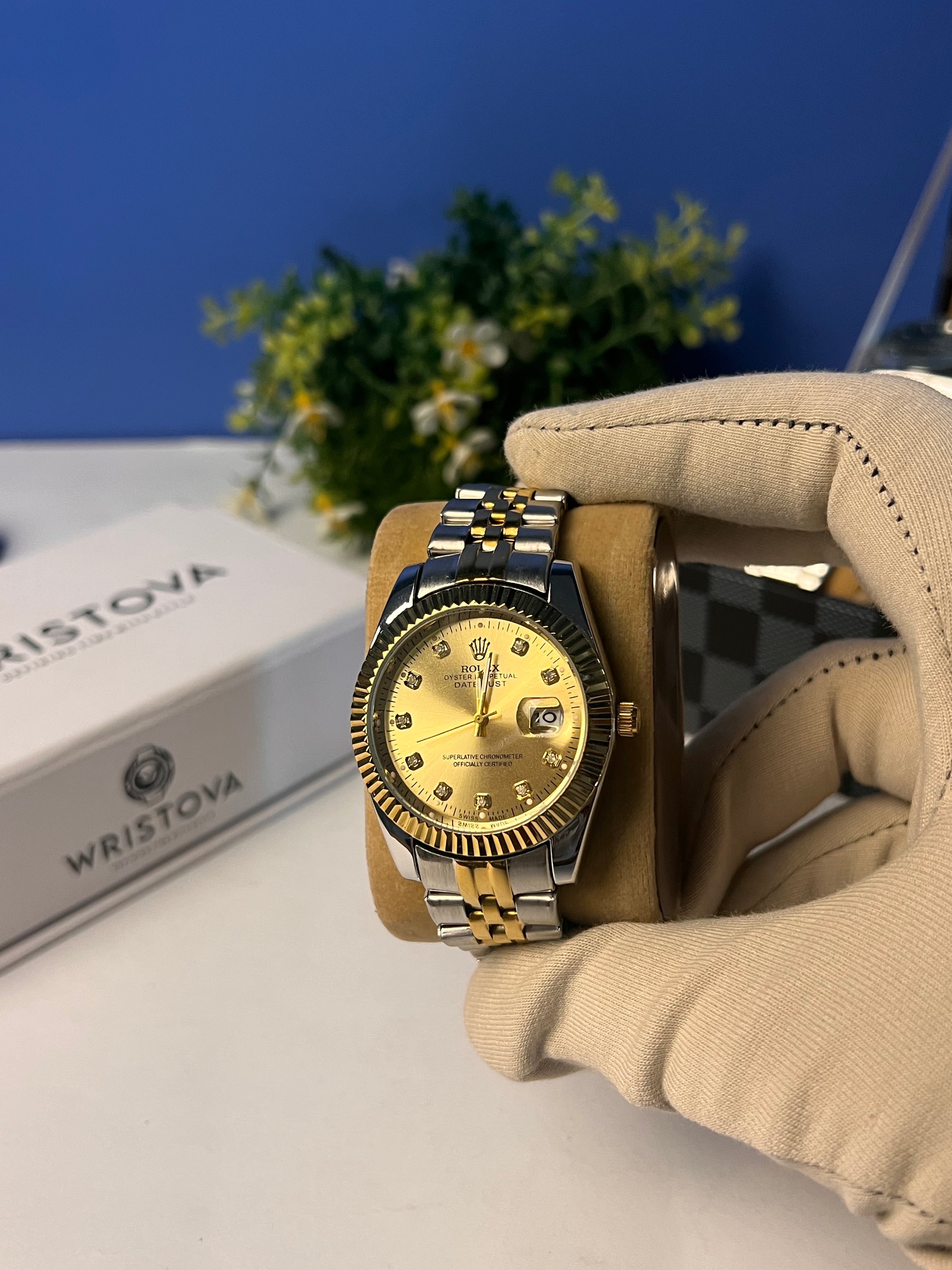 Rolex Oyster Dual Tone Watch