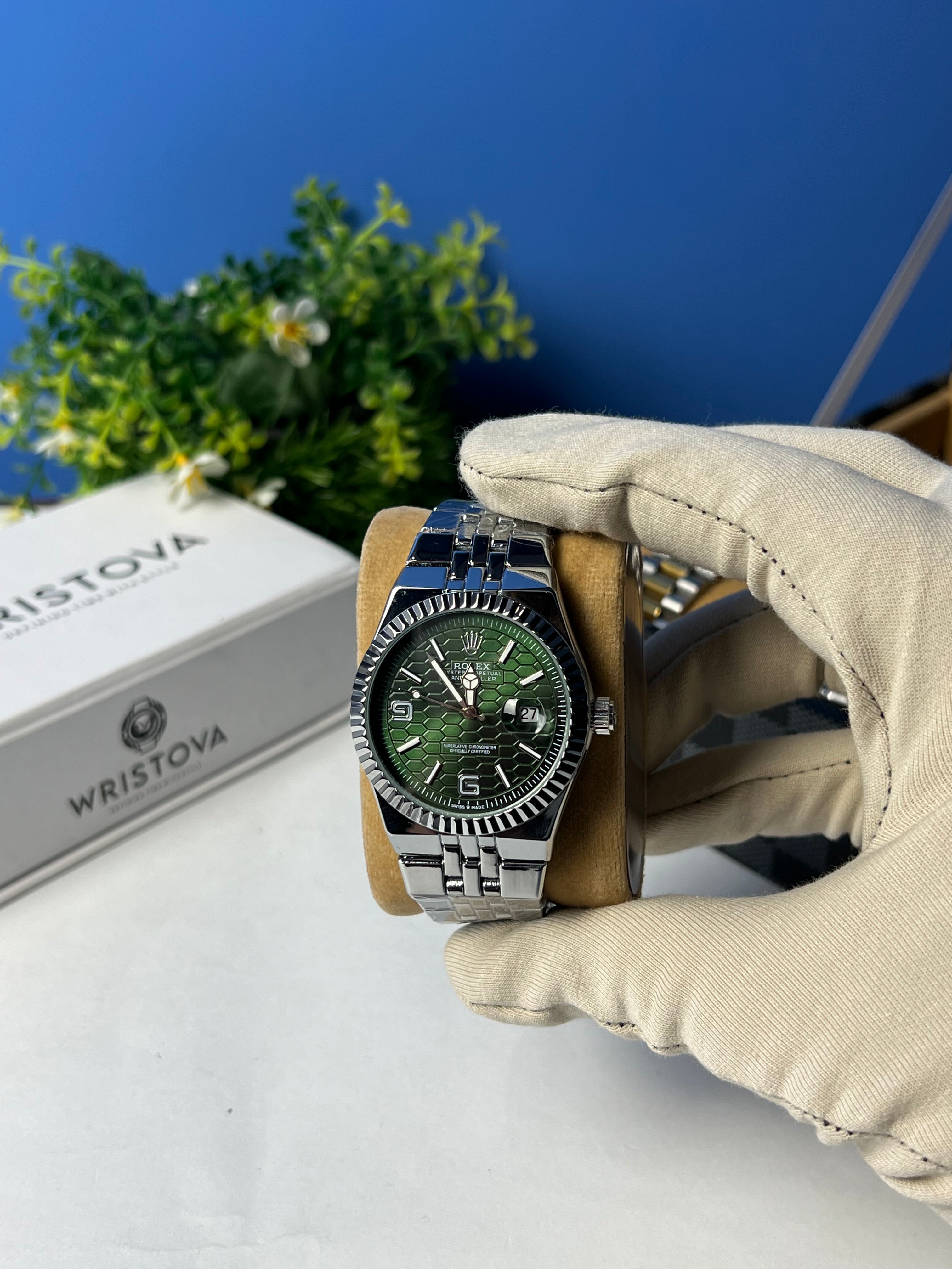 Rolex Land-Dweller with a green dial