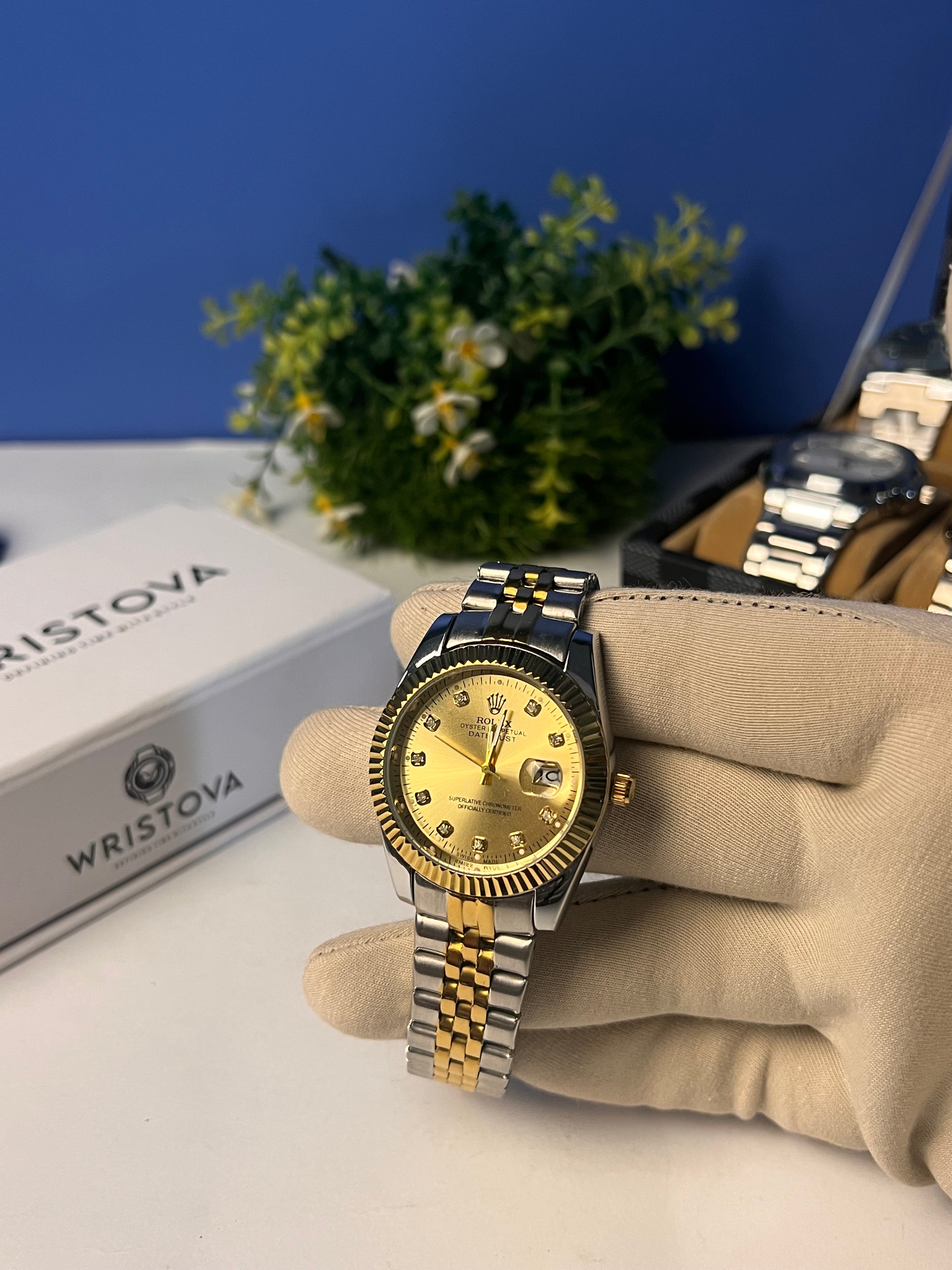 Rolex Oyster Dual Tone Watch