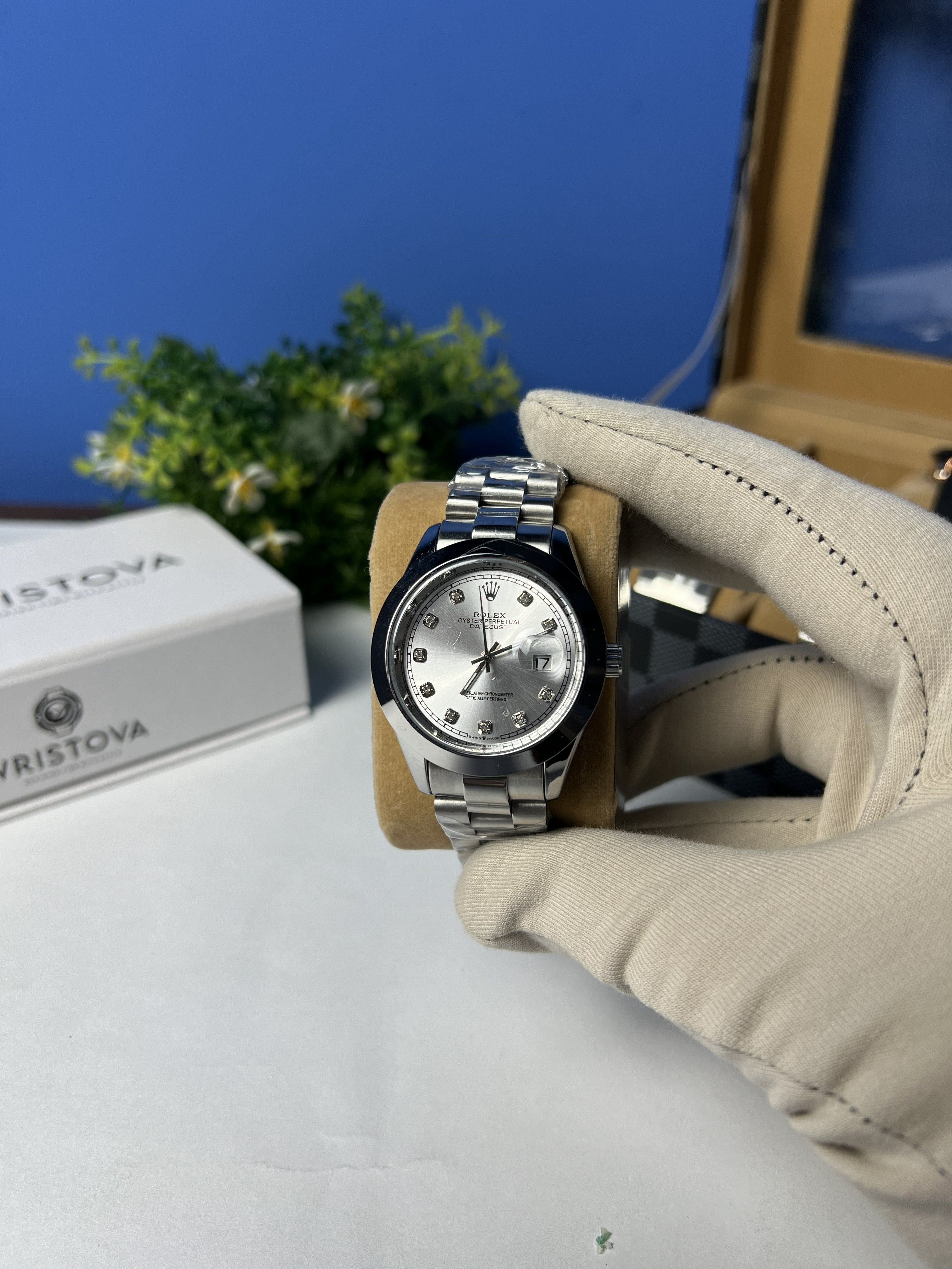Rolex Oyster Silver Dail Watch