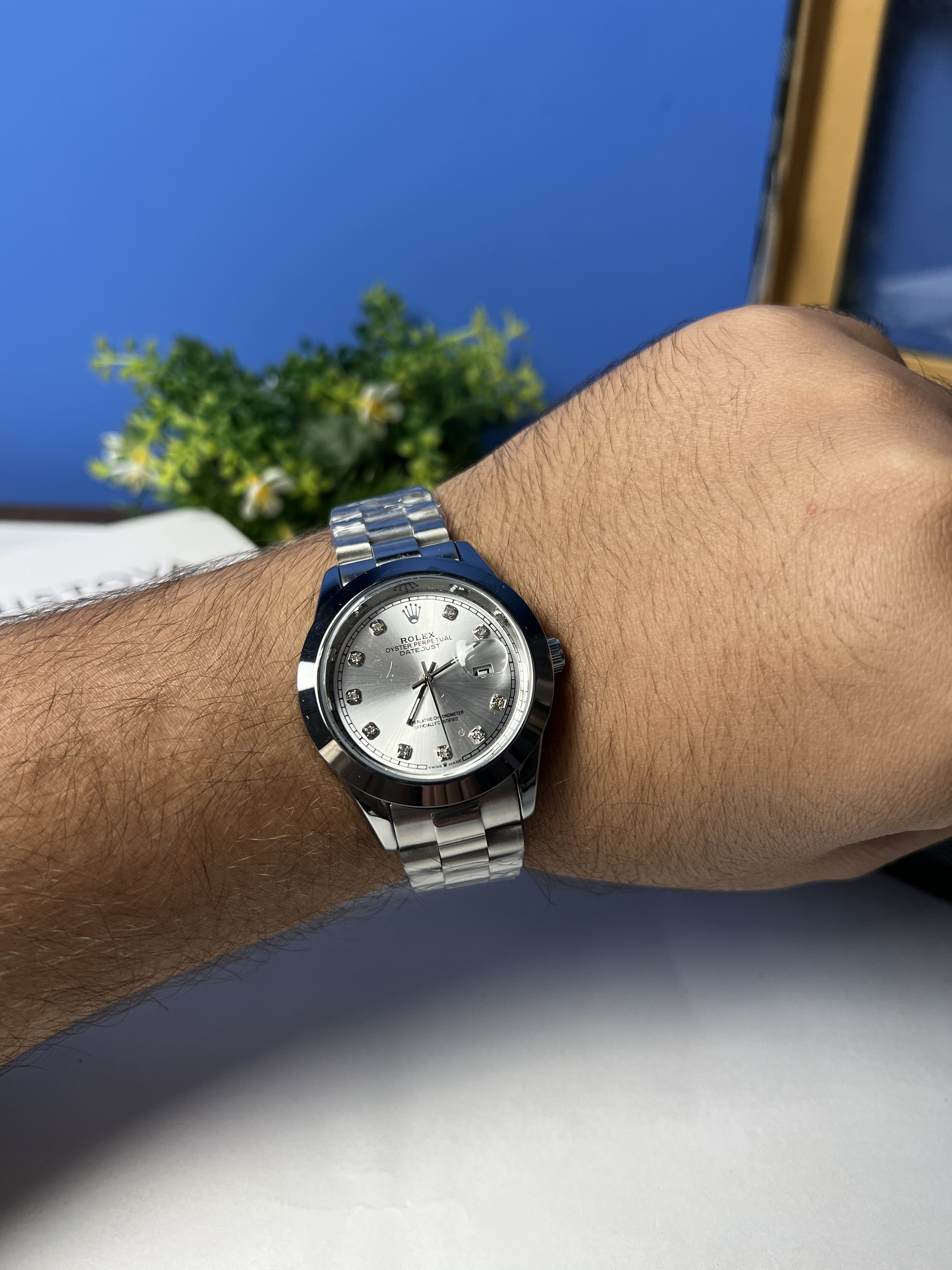 Rolex Oyster Silver Dail Watch